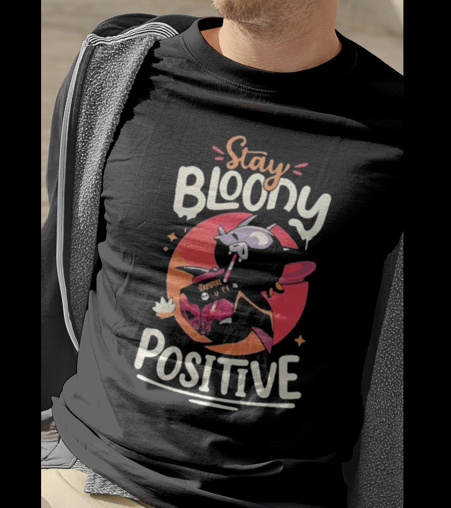 Stay Bloody Positive Chibi Bat Ctay T-Shirt