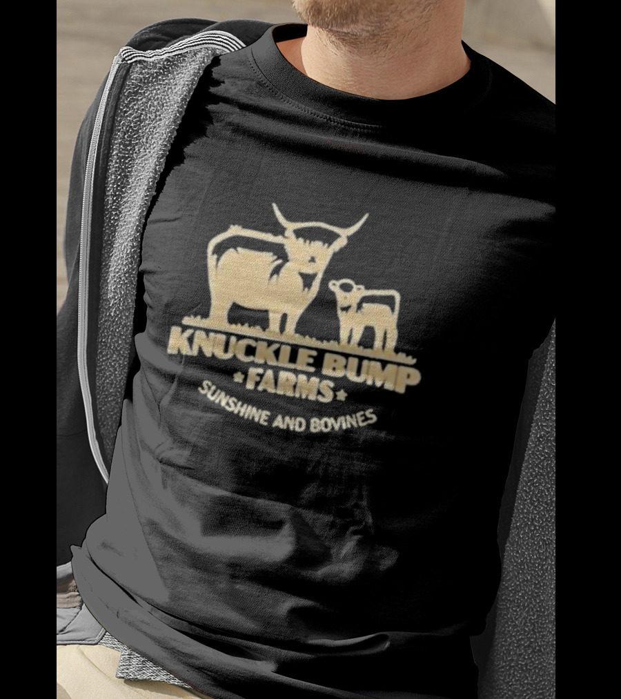 Knuckle Bump Farms Cattle Sunshine And Bovines T-Shirt