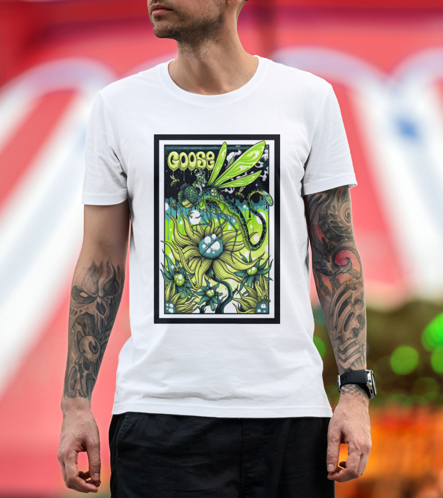 Goose Event Milwaukee Dragonfly Flower Fantasy T-Shirt