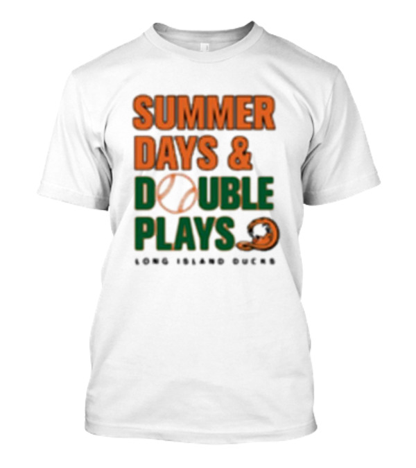 Summer Days And Double Plays Long Island Ducks North Division Championship Series T-Shirt