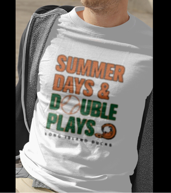 Summer Days And Double Plays Long Island Ducks North Division Championship Series T-Shirt
