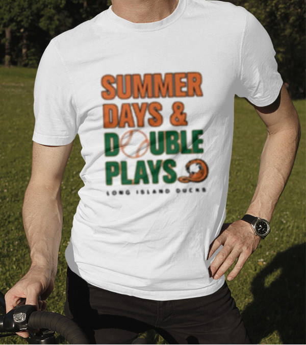 Summer Days And Double Plays Long Island Ducks North Division Championship Series T-Shirt