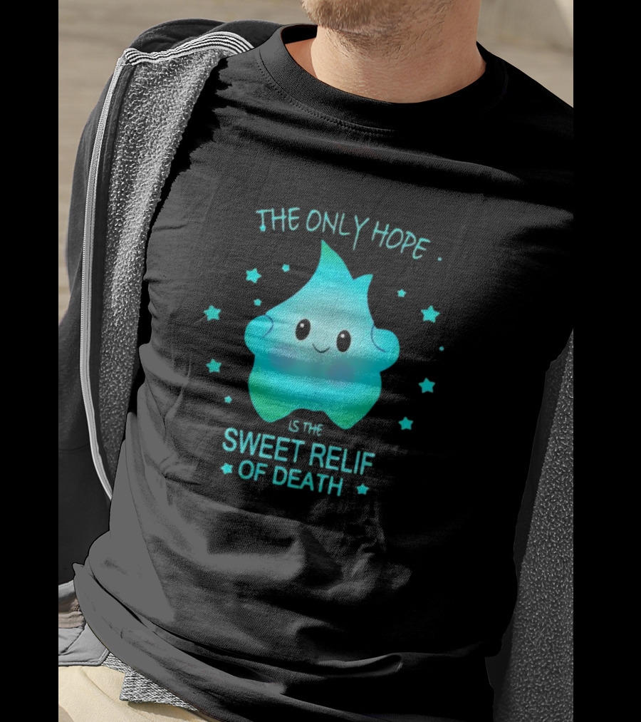 Lumalee The Only Hope Is The Sweet Relief Of Death Starry Blue Character T-Shirt