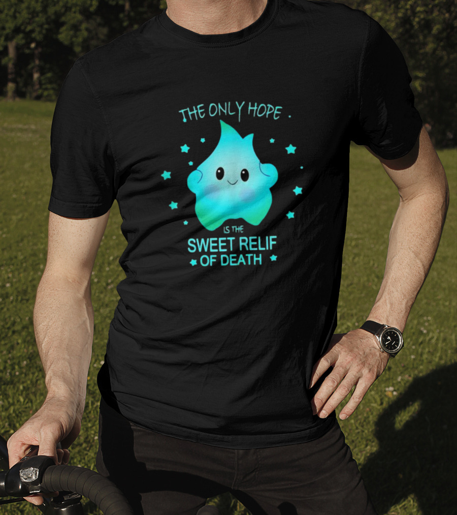 Lumalee The Only Hope Is The Sweet Relief Of Death Starry Blue Character T-Shirt