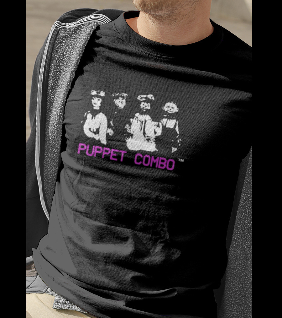 Puppet Combo Retro Horror Characters T-Shirt