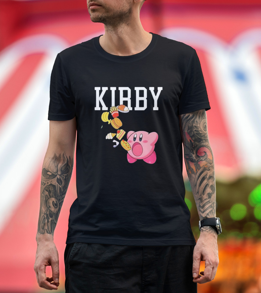 KIRBY Inhales Iconic Food for Power Up T-Shirt