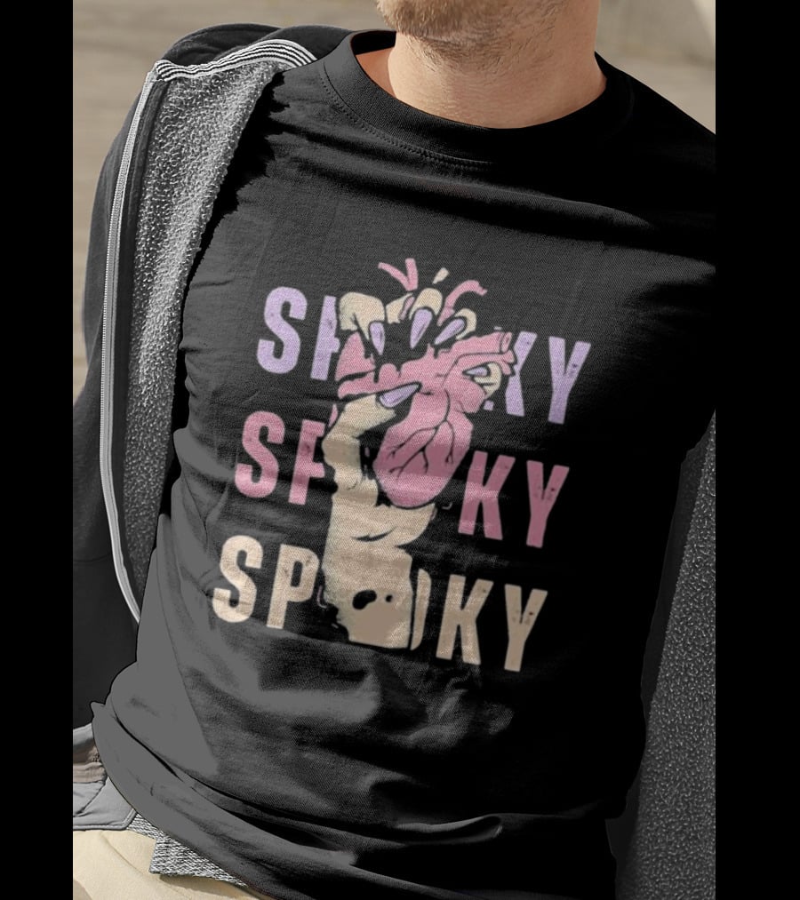 Spooky Hand Grips Heart Halloween Squeeze T-Shirt