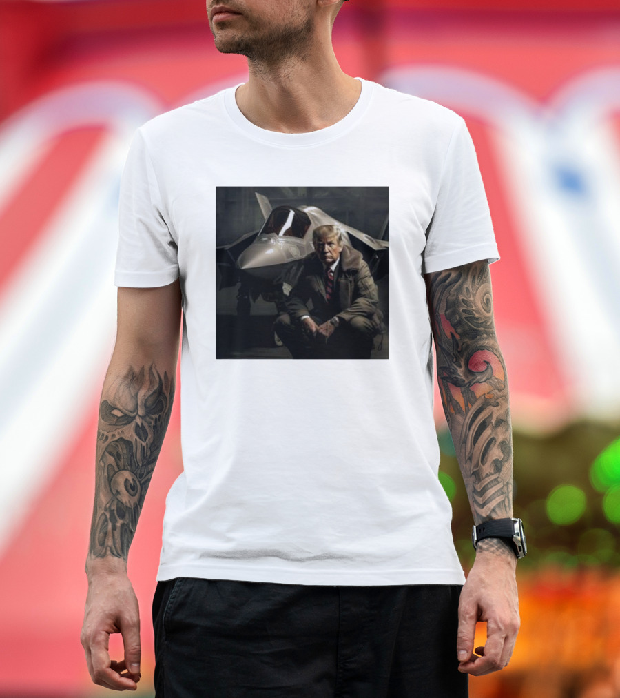 Donald Trump With F-35 Jet T-Shirt