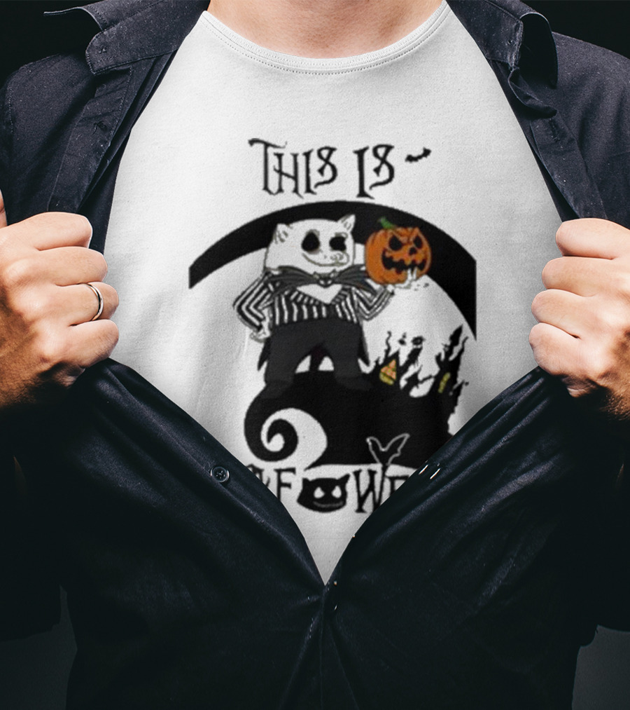 This Is Nafoween Halloween Nafo Pumpkin Character T-Shirt