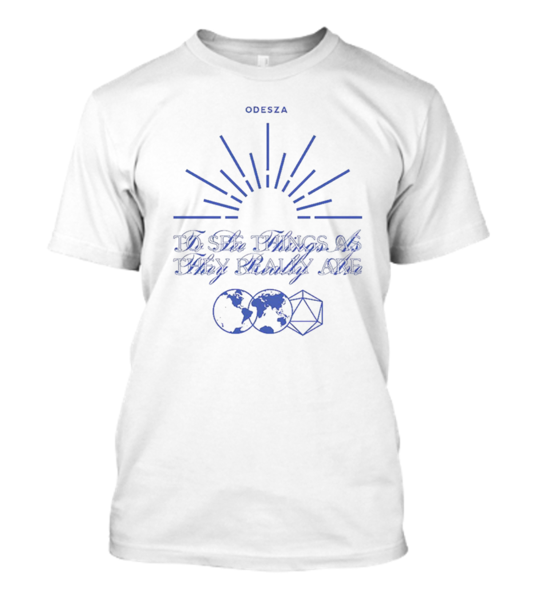 Odesza To See Things As They Really Are Sunburst Globe Geometric T-Shirt