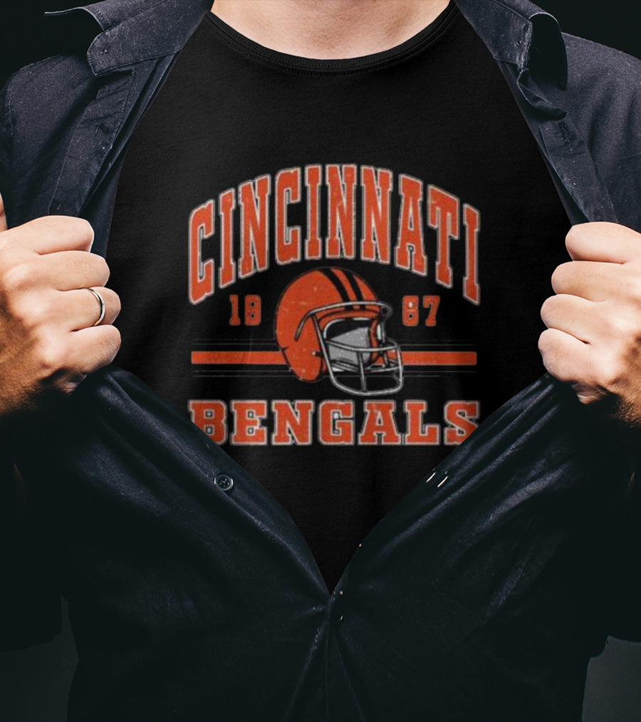 Cincinnati Bengals 1967 Football Helmet T-Shirt