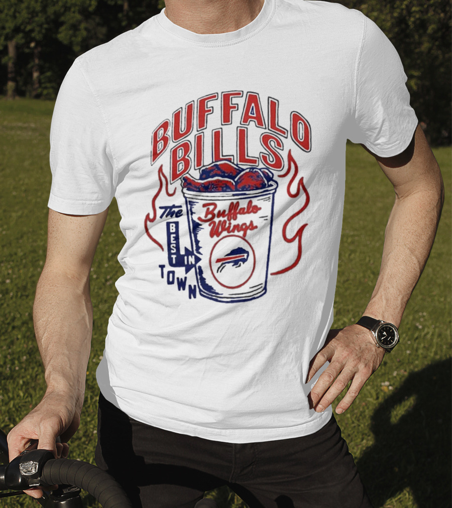 Buffalo Bills Best In Town Buffalo Wings NFL Flavortown Homage T-Shirt
