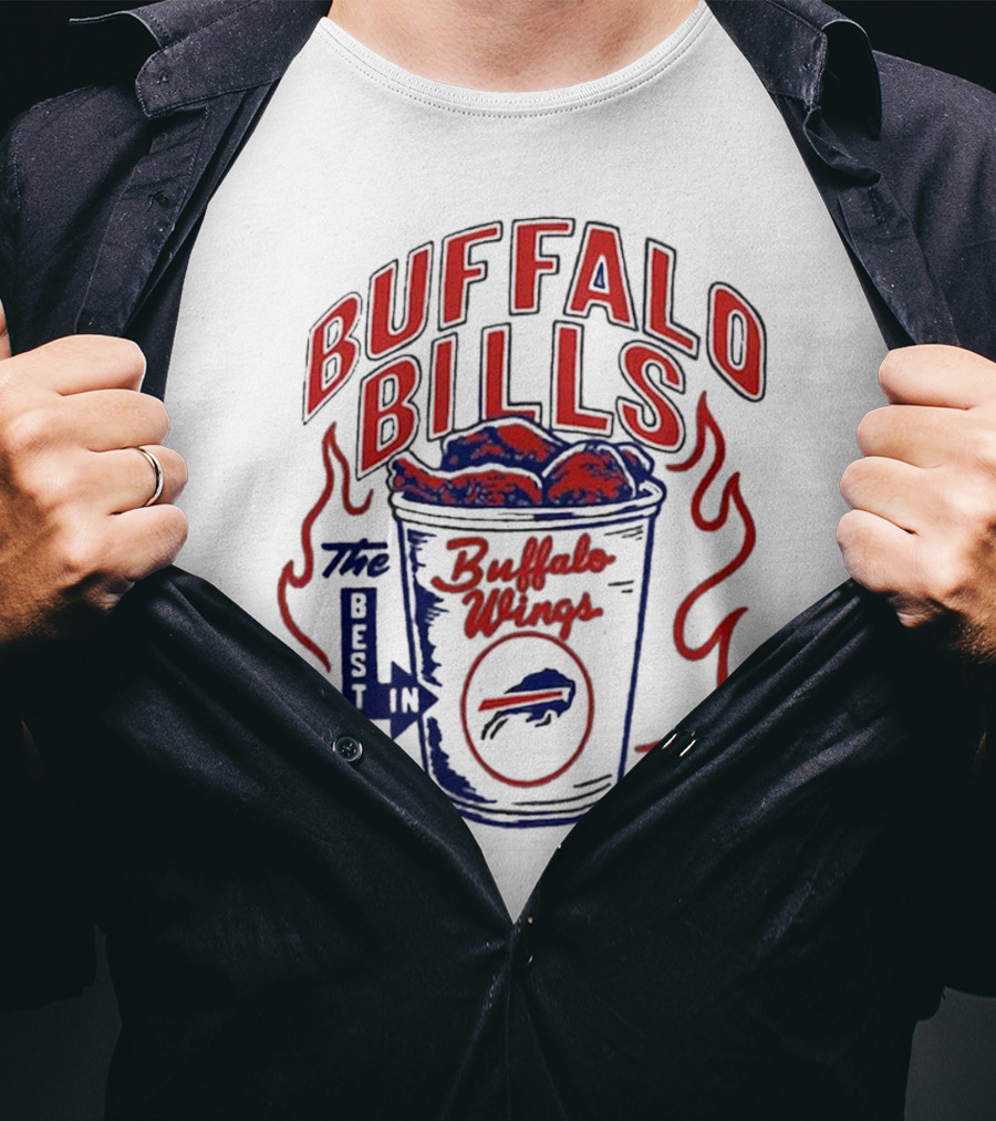 Buffalo Bills Best In Town Buffalo Wings NFL Flavortown Homage T-Shirt
