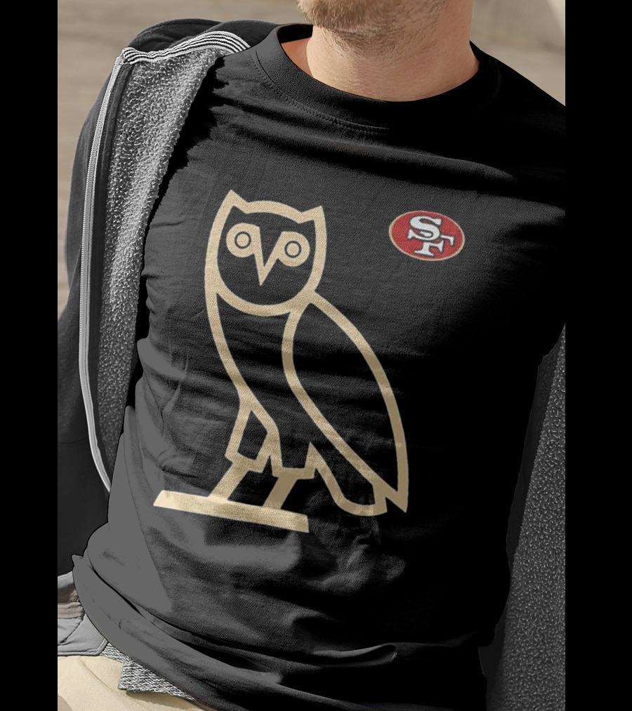 San Francisco 49ers SF Ovo Owl Scarlet T-Shirt