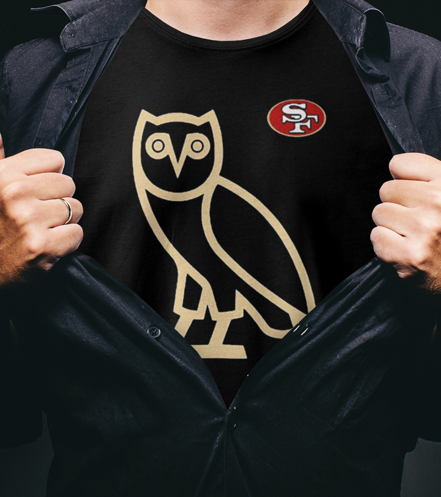 San Francisco 49ers SF Ovo Owl Scarlet T-Shirt