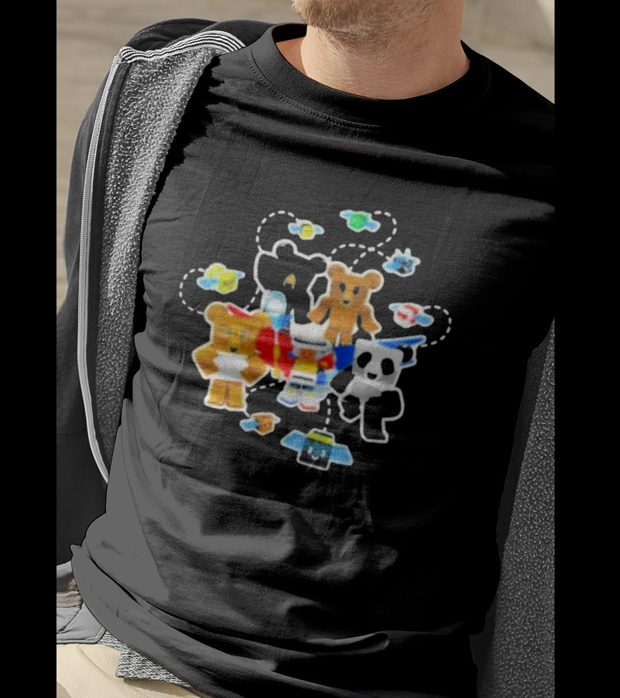 Bee Swarm Simulator Bear Team Characters With Bees T-Shirt