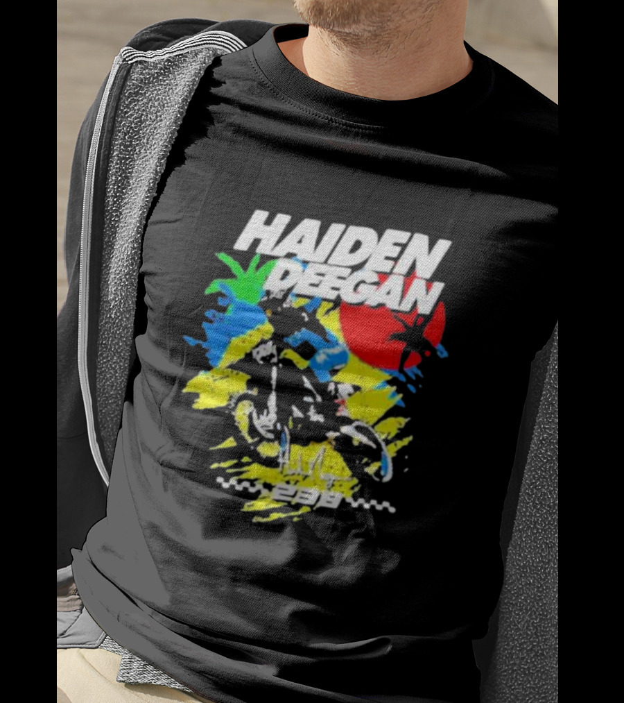 Haiden Deegan 38 Colorful Motocross Art With Sun And Palm Elements T-Shirt