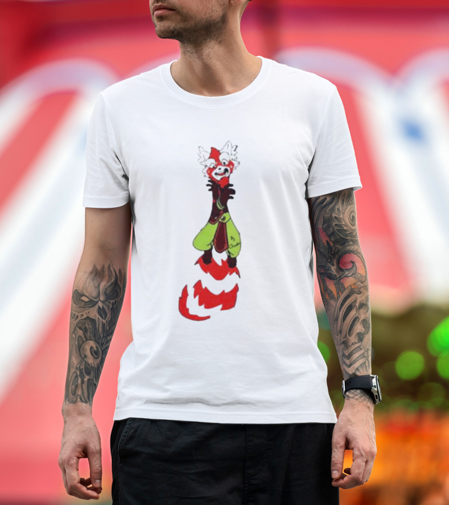 Joseph AK Twoucan Chirenbo Red Panda Standing Green Pants T-Shirt