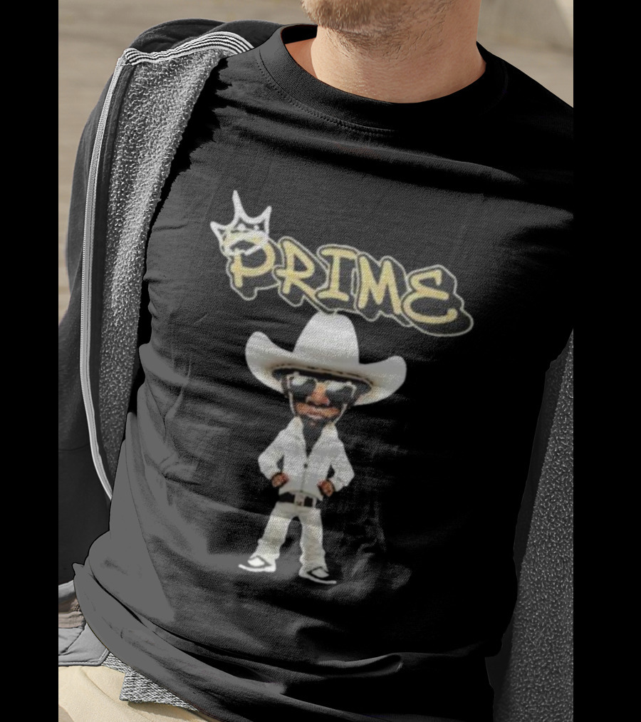 Prime King Deion Sanders Cowboy Outfit Iconic T-Shirt