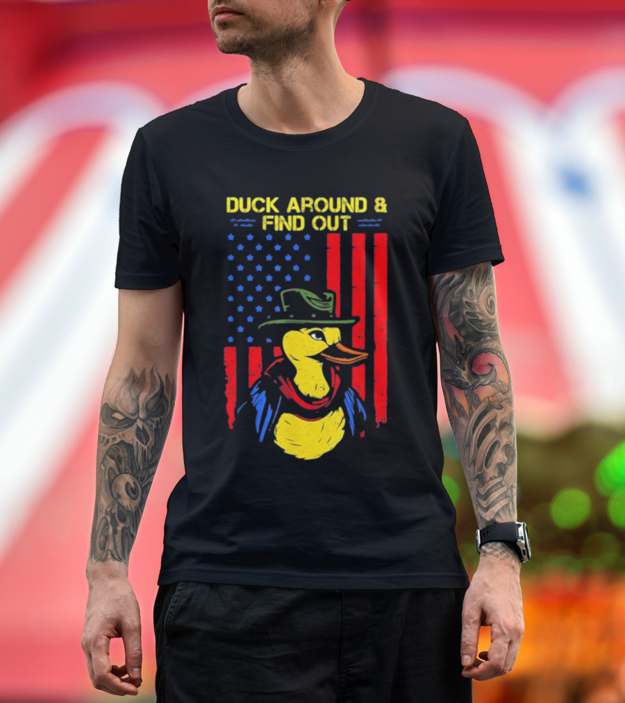 Oregon Duck Around And Find Out Patriotic T-Shirt