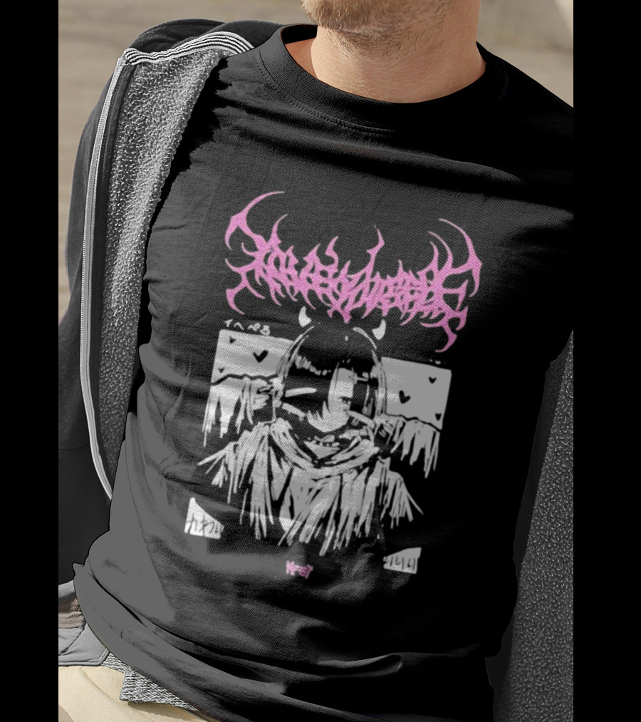 Loveyourself Gothic Anime Aesthetic Hearts T-Shirt