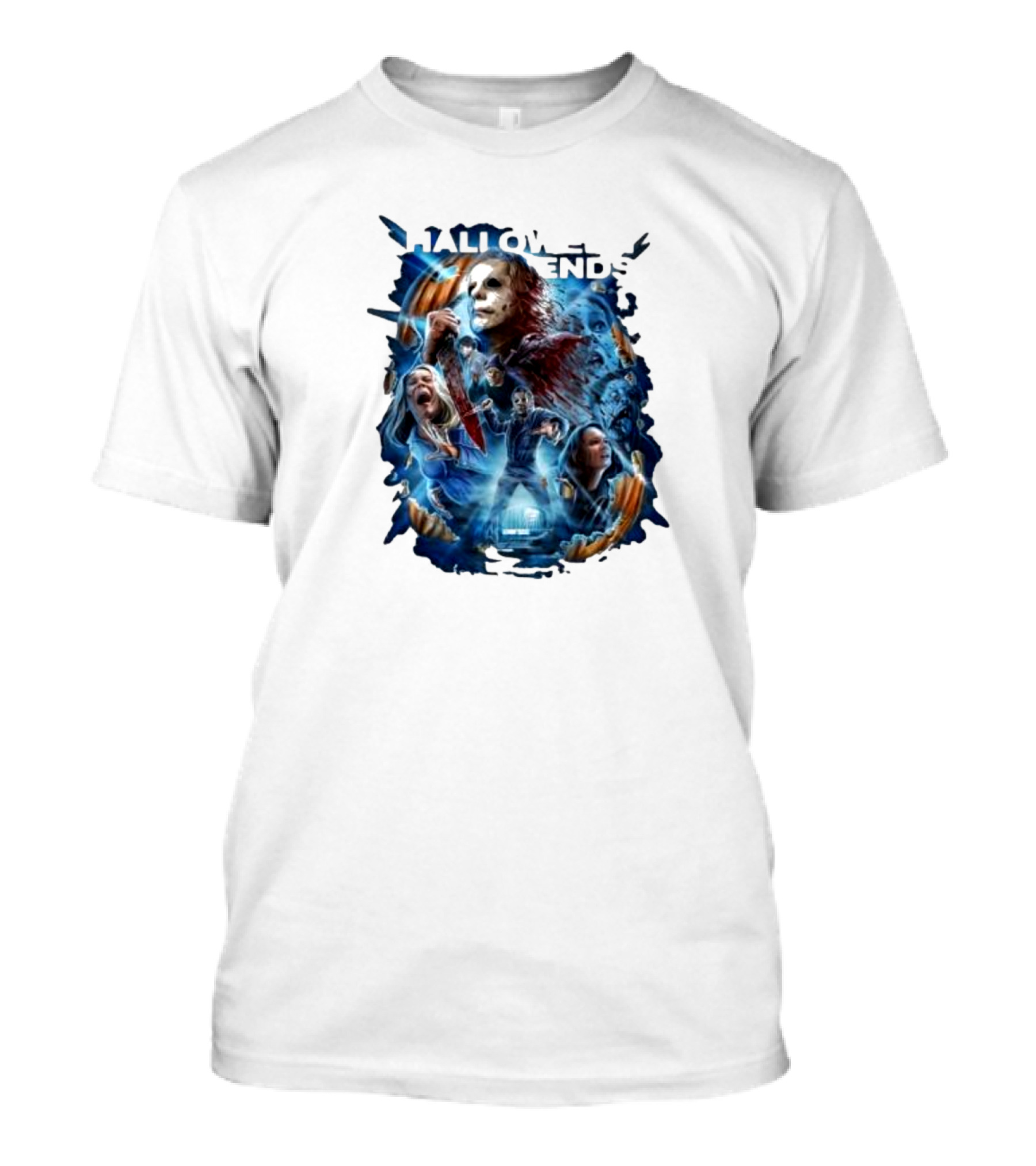 Michael Myers Halloween Ends Movie Characters Collage T-Shirt