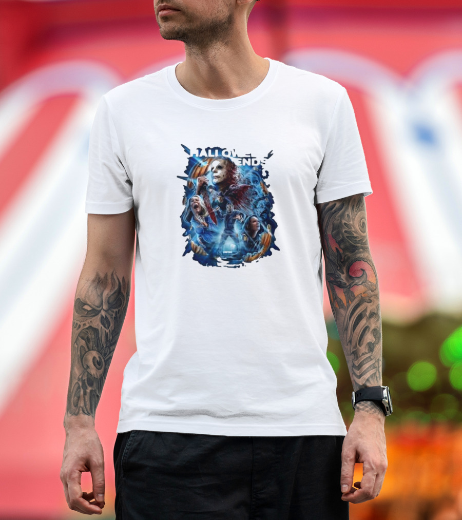 Michael Myers Halloween Ends Movie Characters Collage T-Shirt