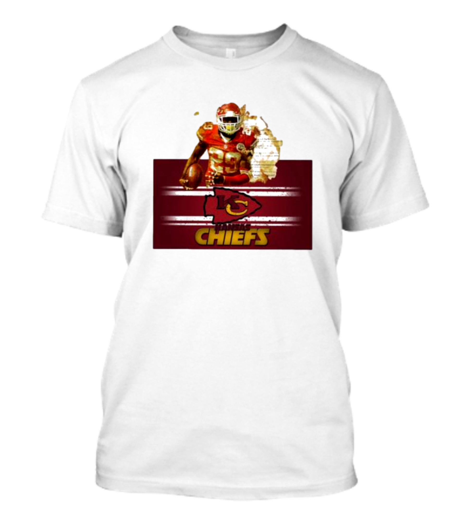 Player 29 Kansas City Chiefs Golden Football Legend T-Shirt