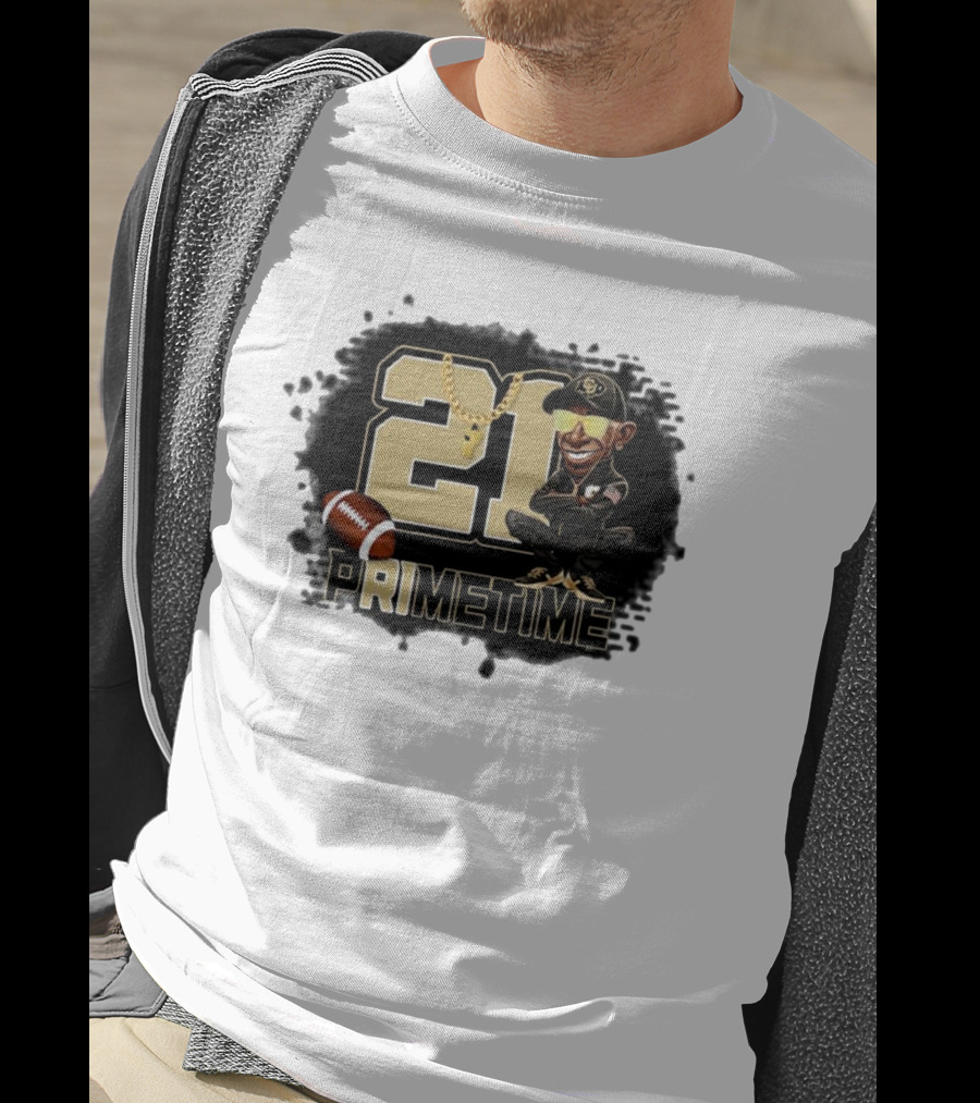 21 Prime Time Football Deion Sanders Coach Swea Mens Womens T-Shirt