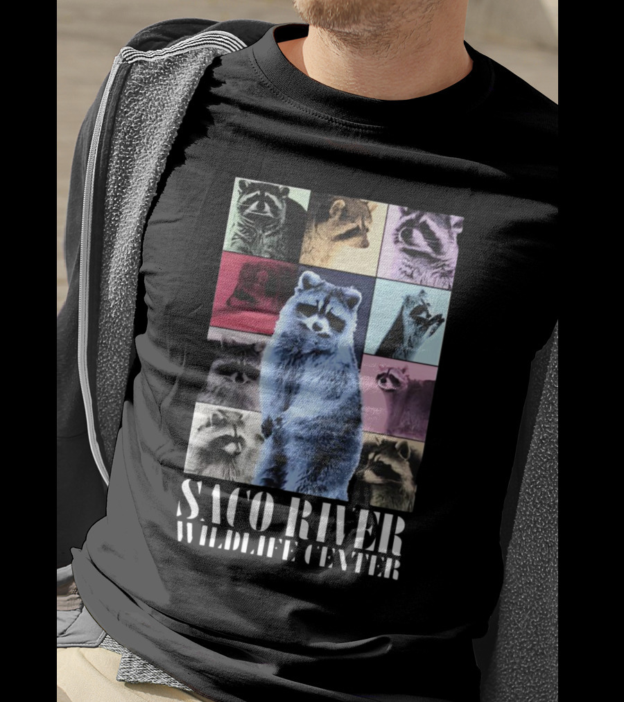 Saco River Wildlife Center Raccoon Collage The Eras Tour T-Shirt