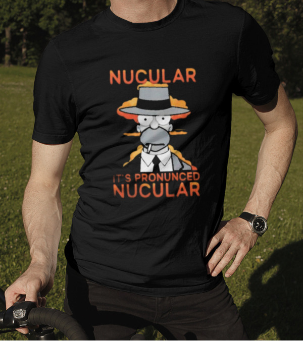 Noir Homer Nucular It’s Pronounced Nucular T-Shirt