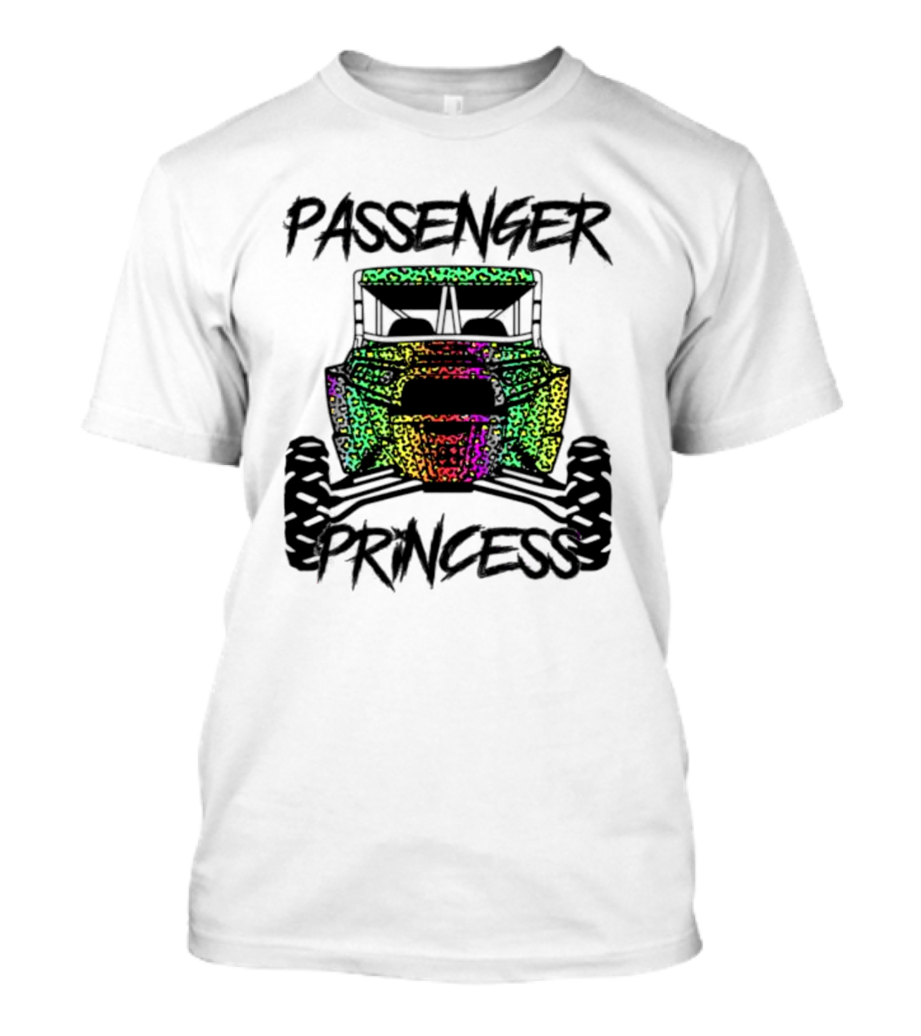 Passenger Princess Colorful Off-Road UTV T-Shirt