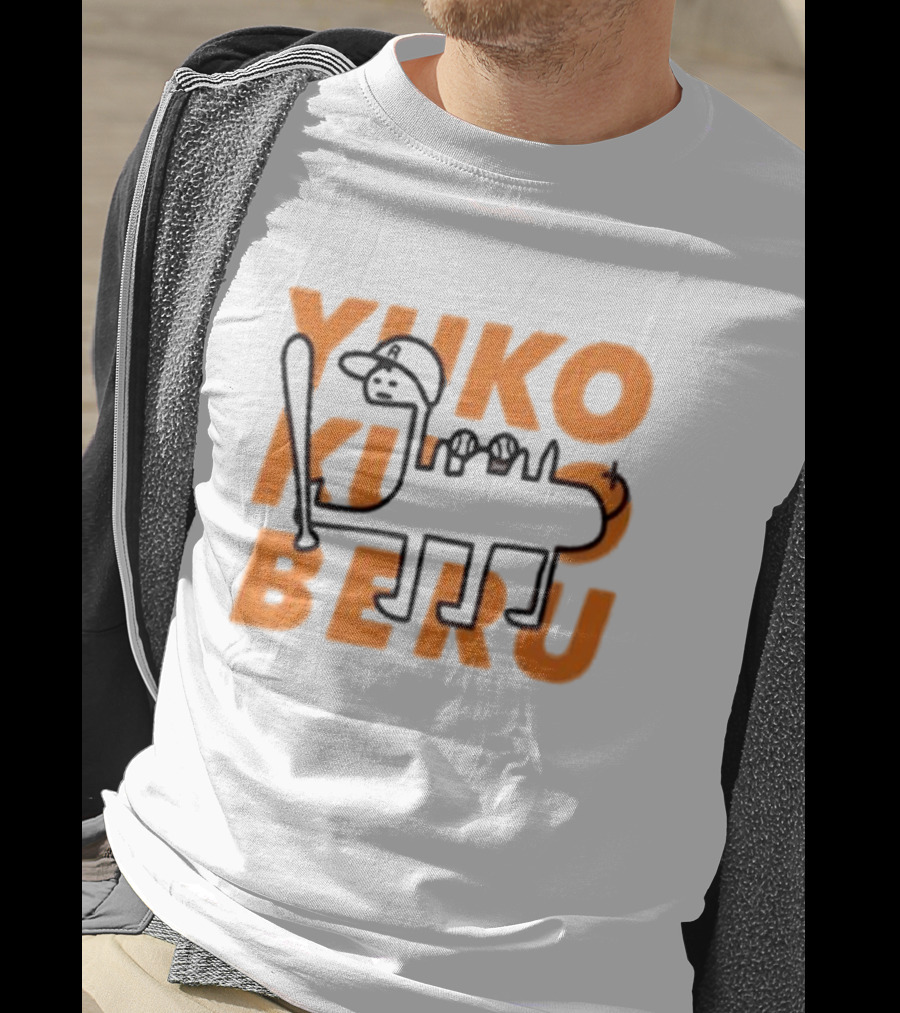 Yuko Kubo Beru Baseball Batting Dinosaur T-Shirt