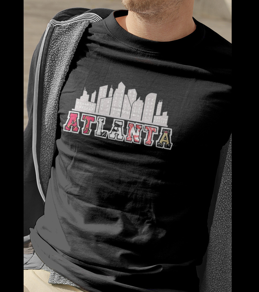 Atlanta Skyline City Sport Team Atlanta T-Shirt