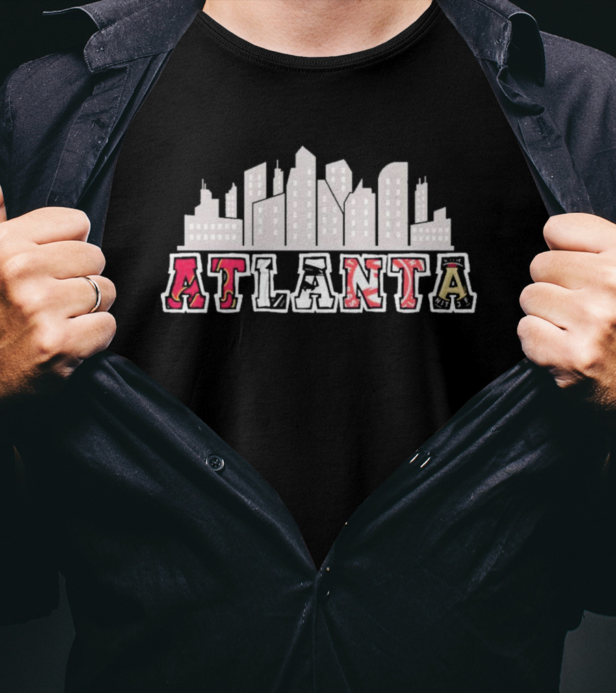 Atlanta Skyline City Sport Team Atlanta T-Shirt