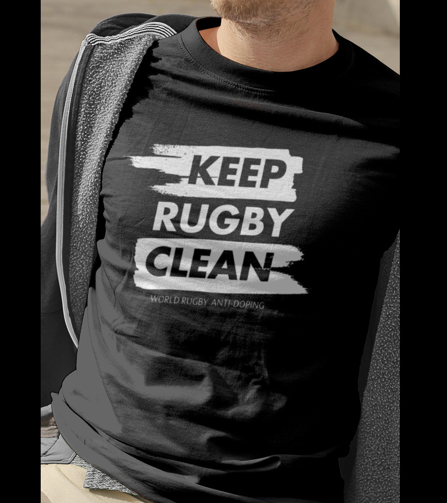 Keep Rugby Clean World Rugby Anti-Doping T-Shirt