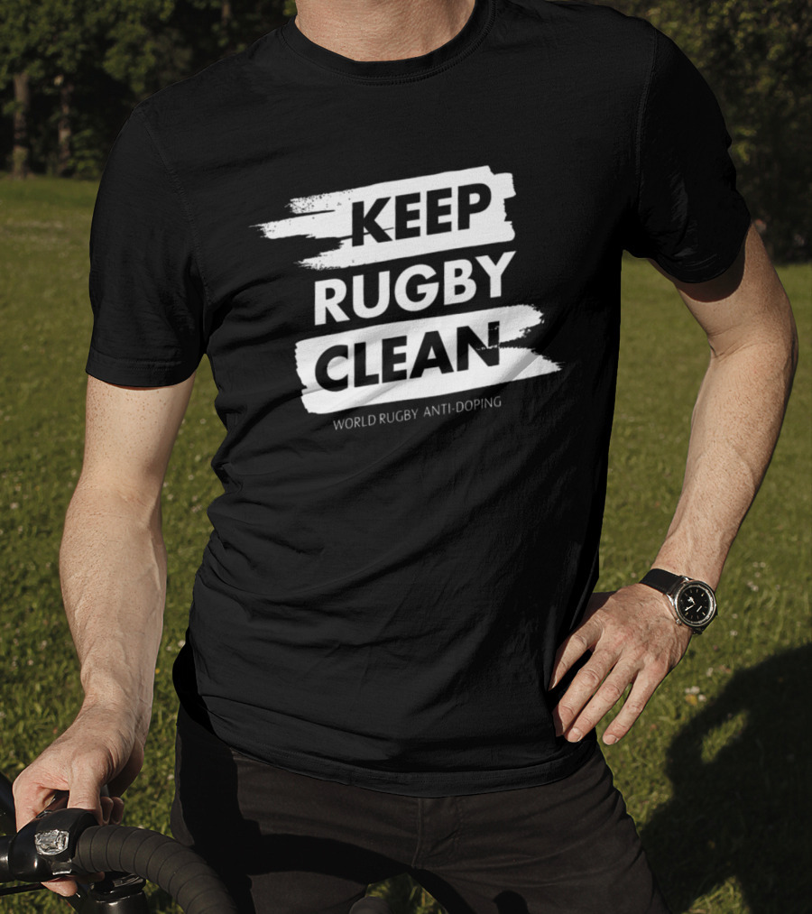 Keep Rugby Clean World Rugby Anti-Doping T-Shirt