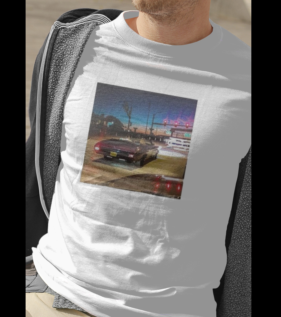 Intheclutch Bad Blood Taylor Night Drive Vintage Car Scene T-Shirt