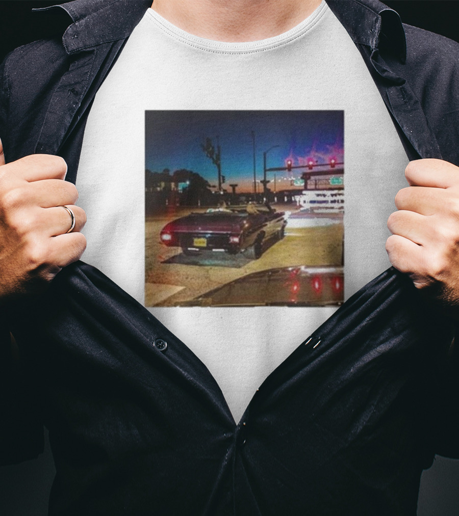 Intheclutch Bad Blood Taylor Night Drive Vintage Car Scene T-Shirt