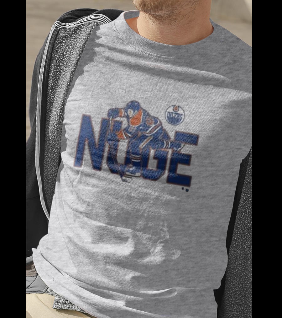 Ryan Nugent-Hopkins Edmonton Oilers NUGE Hockey Player Action T-Shirt