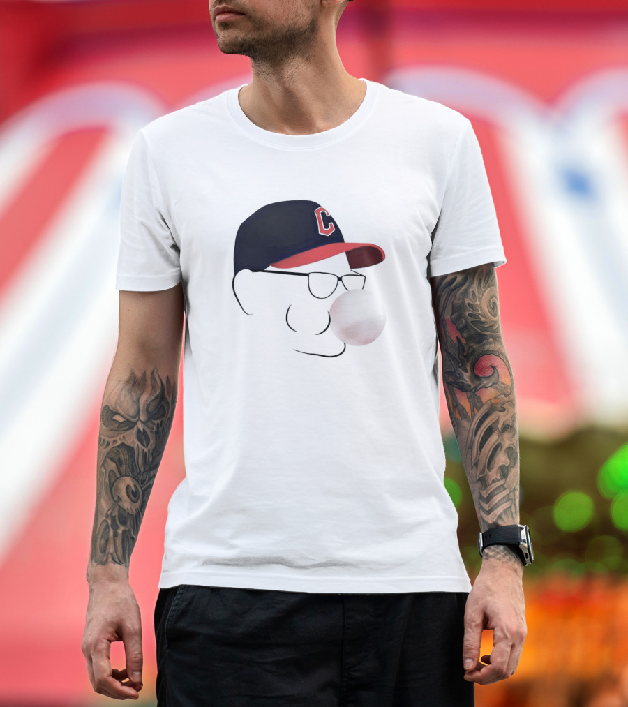Terry Francona Tito Bubblegum C Logo Hat T-Shirt
