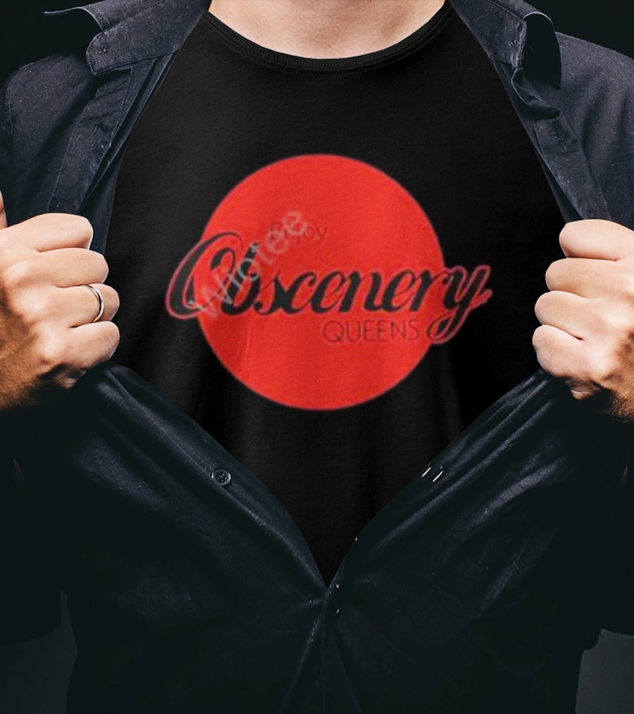 Enjoy Obscenery Queens Red Circle T-Shirt