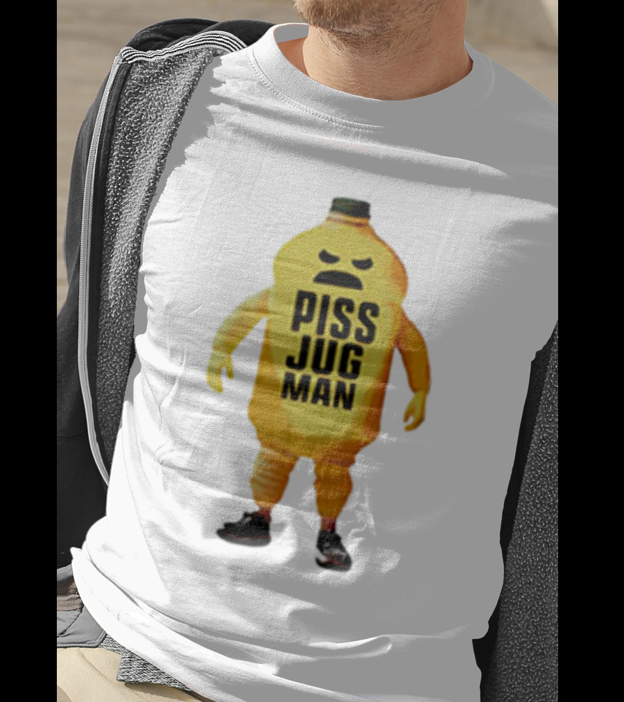 Piss Jug Man Mascot Character With Attitude And Sneakers T-Shirt