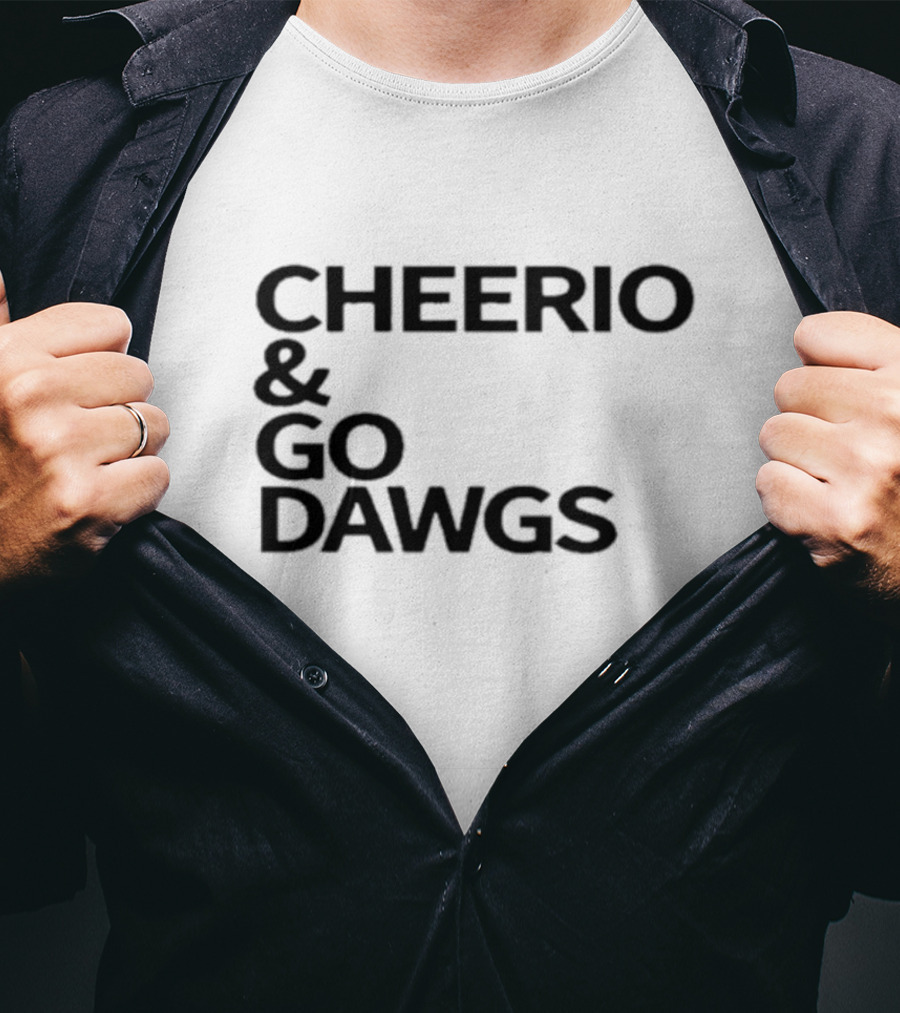 British Bulldawg Cheerio And Go Dawgs Fan T-Shirt