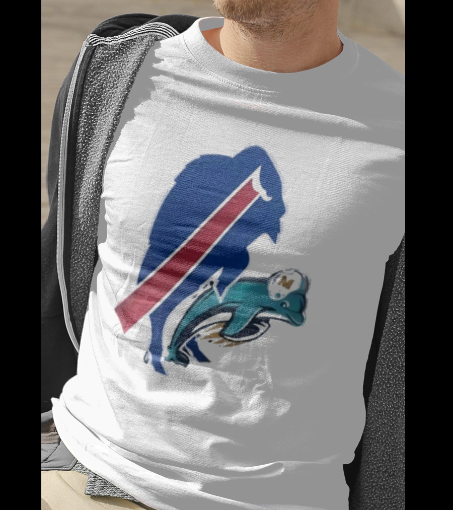 Buffalo Bills Doggy Miami Dolphins T-Shirt