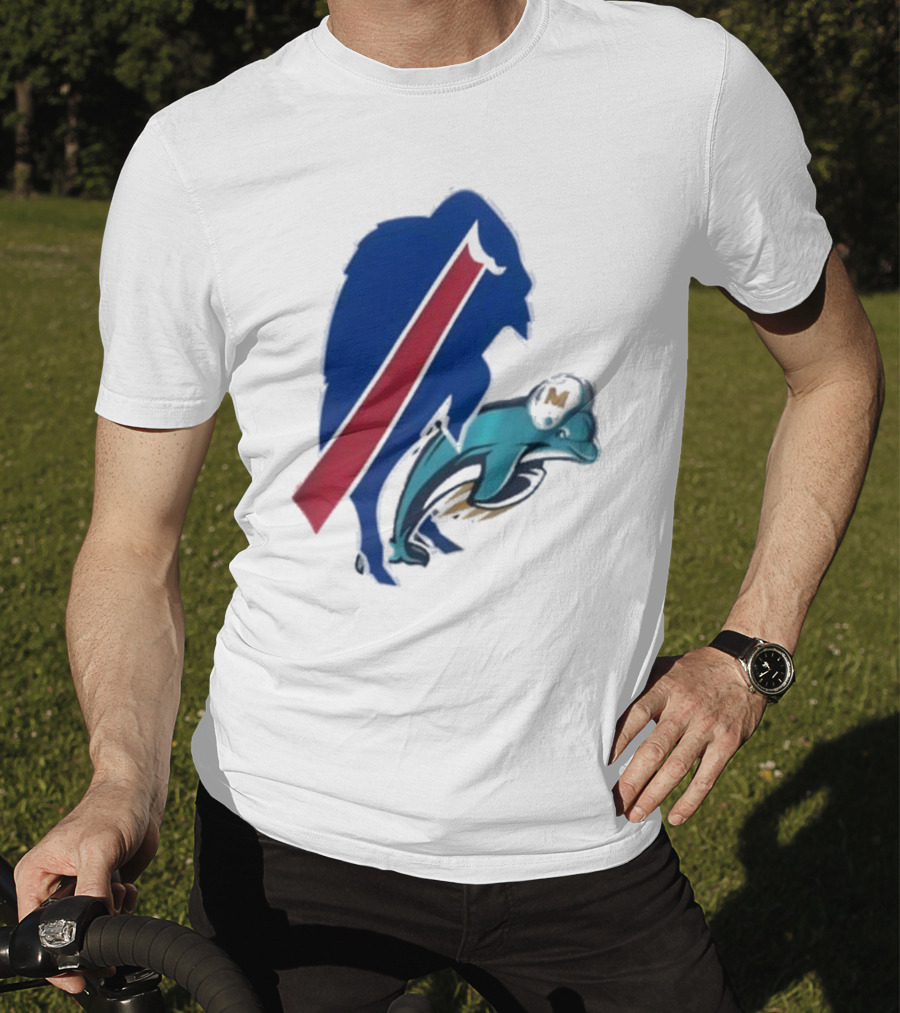 Buffalo Bills Doggy Miami Dolphins T-Shirt