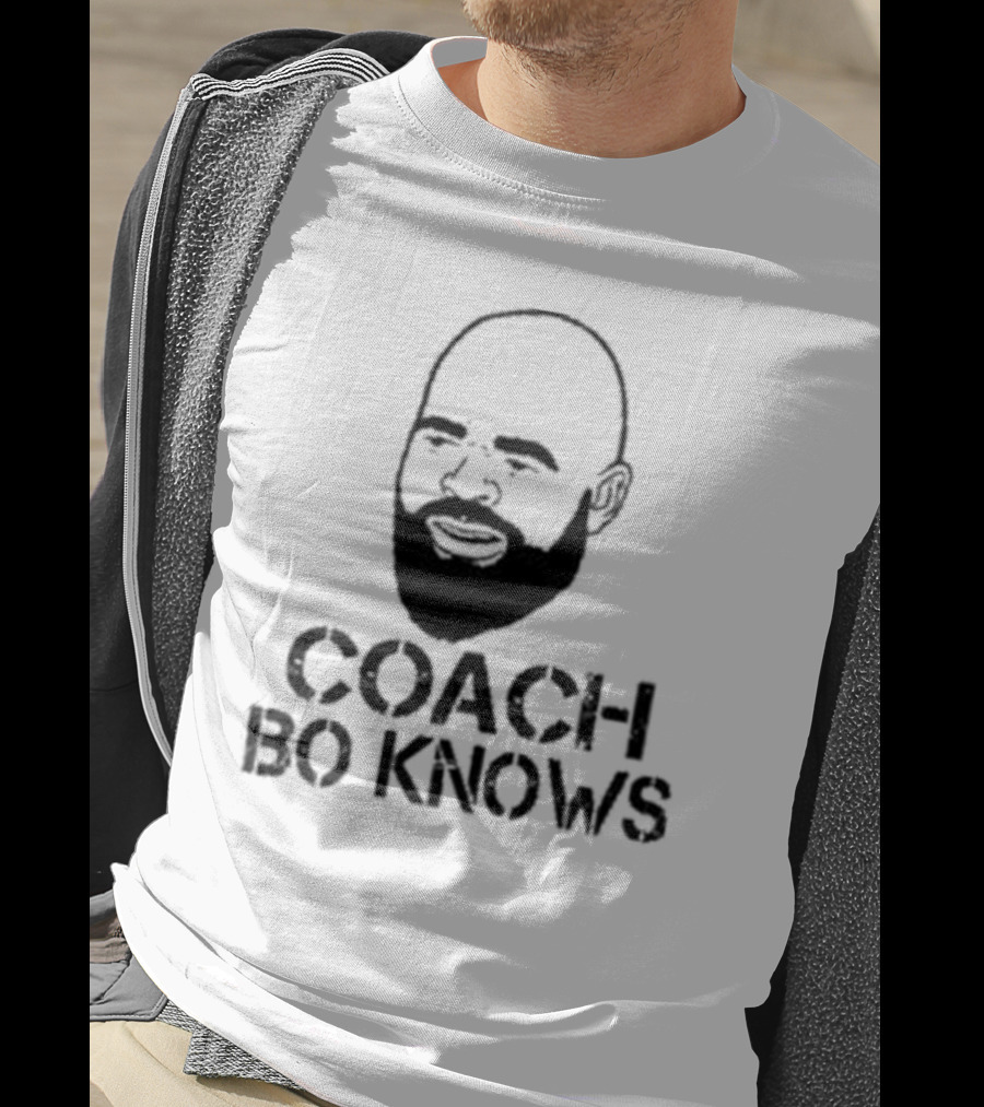 Coach Bo Knows Bald Beard T-Shirt