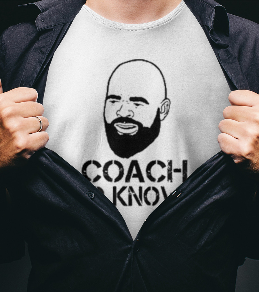 Coach Bo Knows Bald Beard T-Shirt