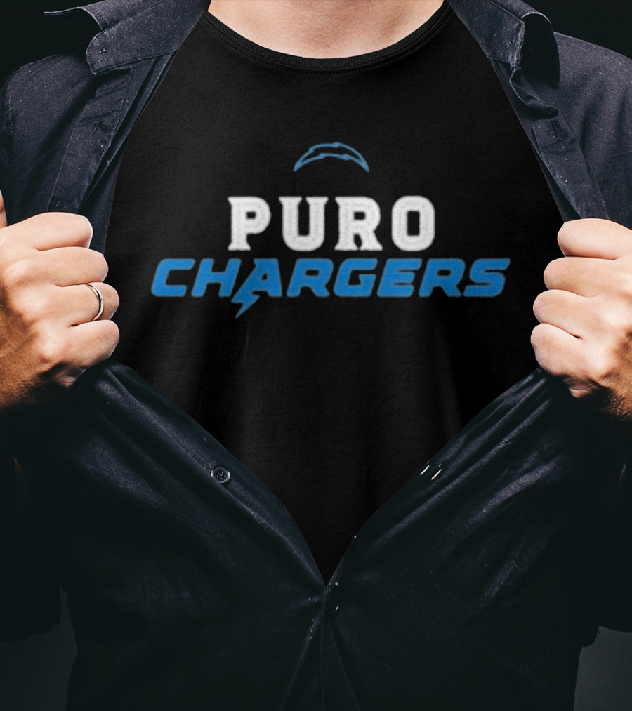 Puro Chargers Los Angeles Chargers Football Justin Herbert Raiders Postgame T-Shirt