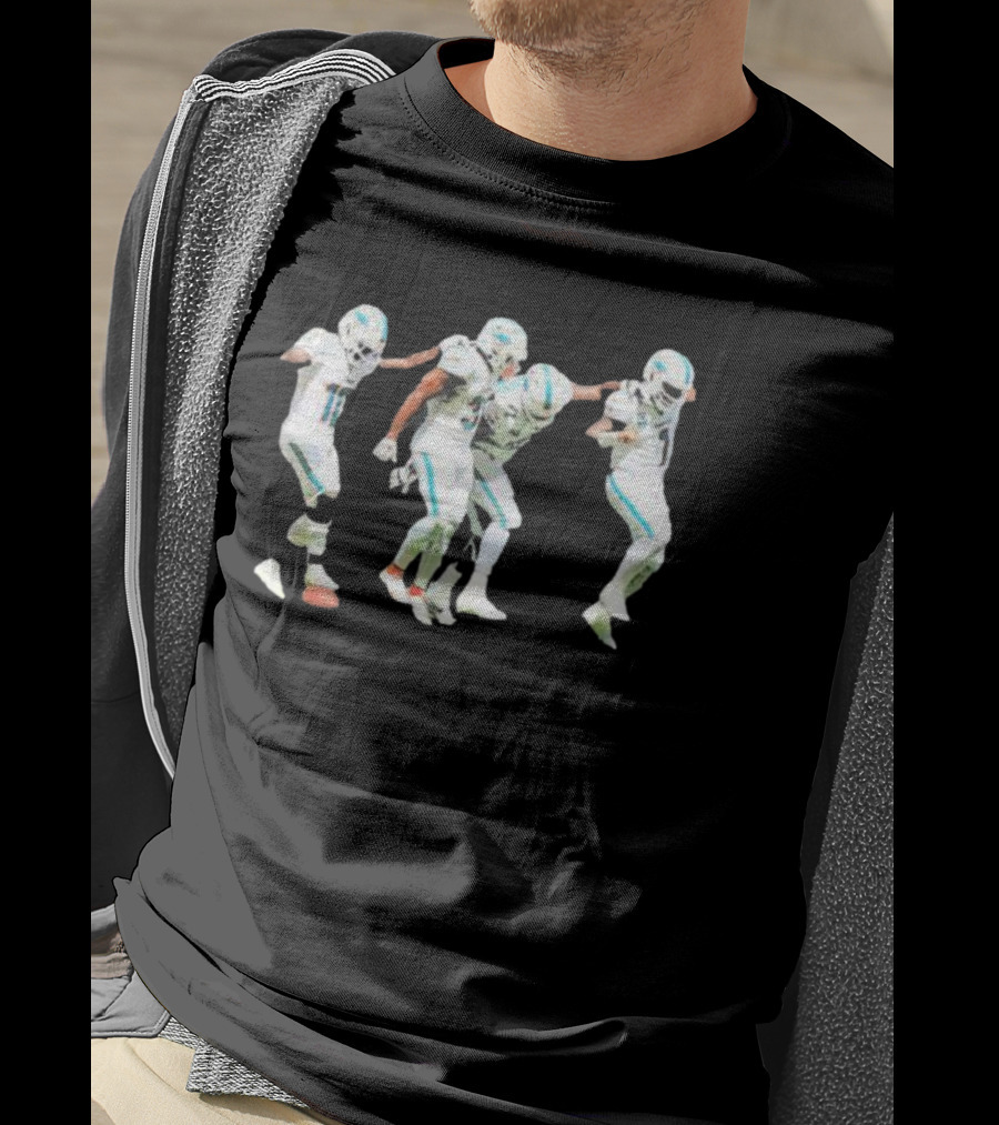 Miami Dolphins Players Celebration Dance Team Spirit T-Shirt